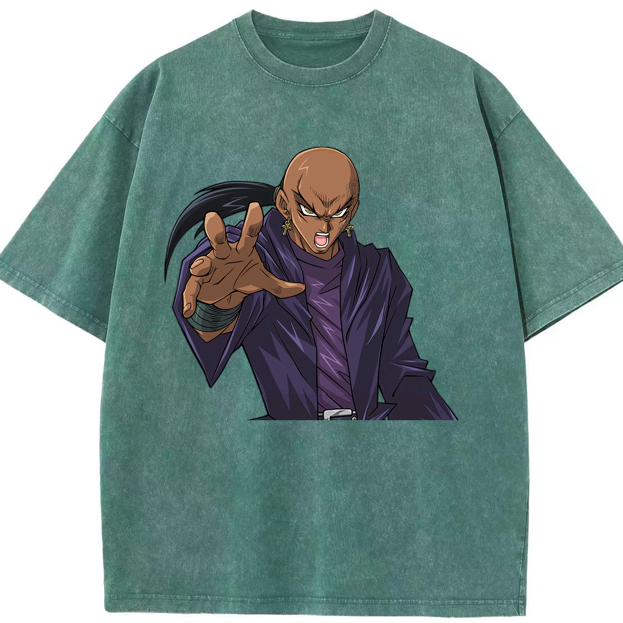 （画像用） 遊☆戯☆王 Yu-Gi-Oh! 綿100% ヴィンテージ風 半袖Tシャツ（フロントプリント）